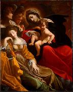 CARRACCI, Lodovico The Dream of Saint Catherine of Alexandria fdg oil painting picture wholesale